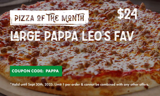 トトクレ　papaさん専用ページ Pizza of the Month: Large Pappa Leo's Favourite | Specials | Pappa